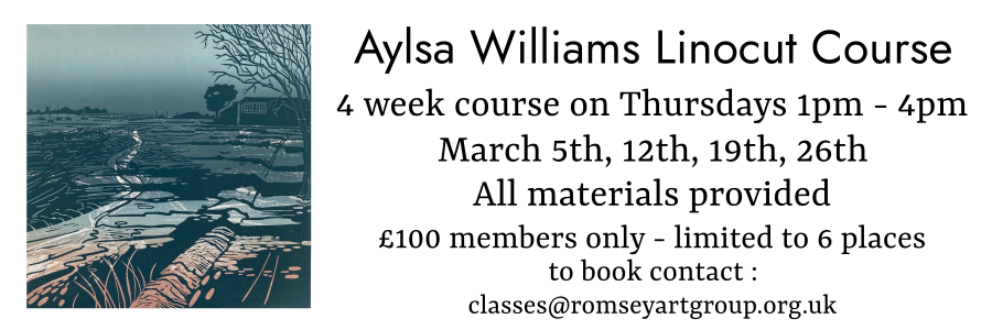 AylsaLinoCourseMar2026 Aylsa Williams Linocut Course